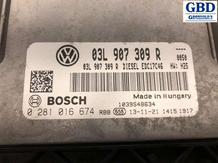 VW Caddy, 2010-2015 (Type III, Fase 2) (03L 906 018 NJ|03L 907 309 R)