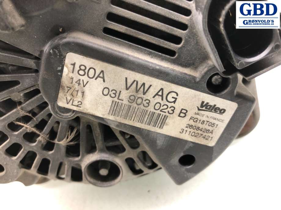 VW Passat, 2011-2015 (B7) (VALEO|03L 903 023 B|03L 903 023 BX)