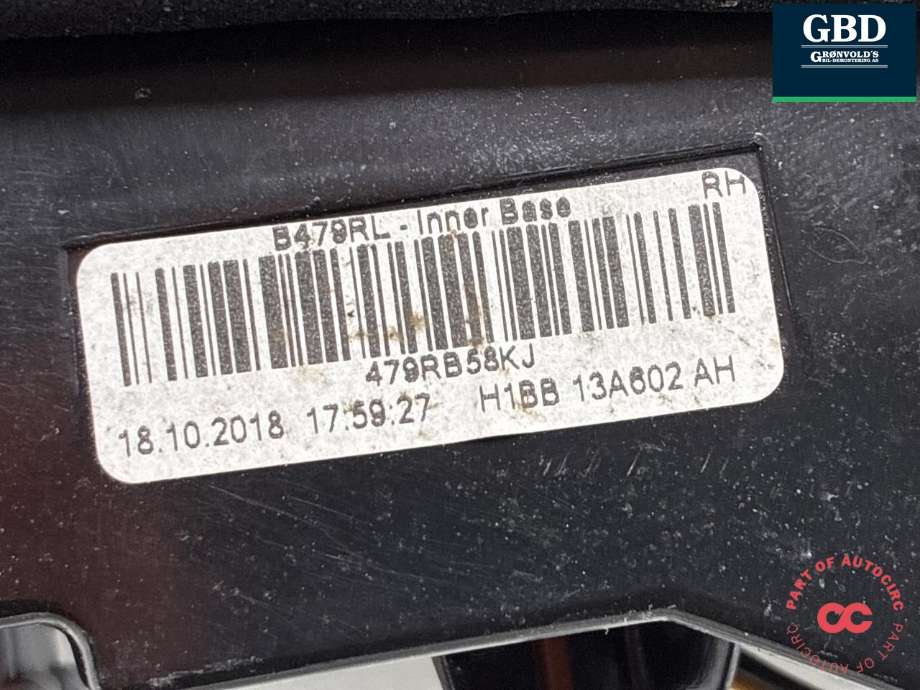 Baklykt høyre indre til Ford Fiesta 2017-->> (Type VII) (2527139|H1BB-13A602-AK|)