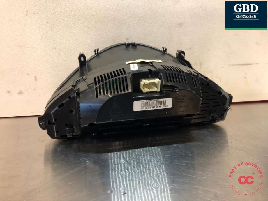 Instrumentpanel til Mercedes E-Klasse 2006-2009 (Fase 2) (W211) (W211) (A 211 440 72 11|A 211 540 44 48| A 211 440 43 11|A 211 540 60 48| A 211 540 07 48)