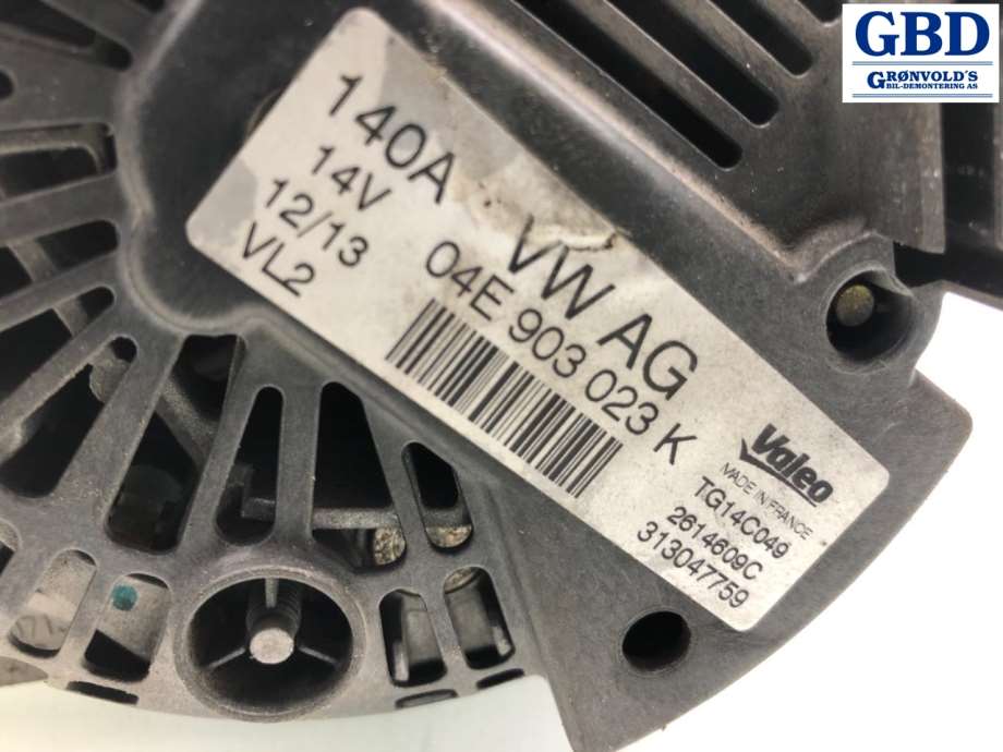 Audi A3, 2012-2016 (Type III, Fase 1) (VALEO|04E 903 023 K|04E 903 015 TX|04E 903 023 KX)