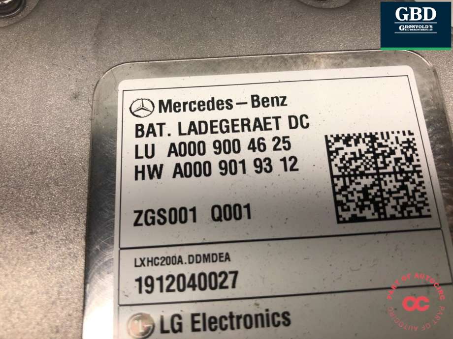 Batterilader (OBC - On Board Charger) til Mercedes EQC 2019-->>  (A 000 900 53 35|A 000 900 46 25|)