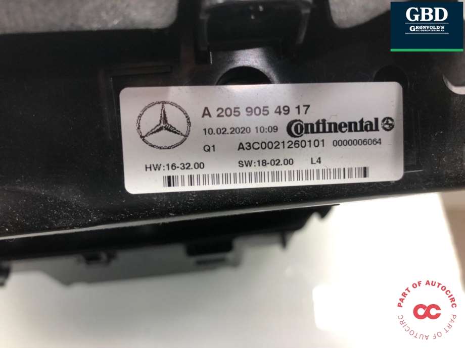 Mercedes EQC, 2019- (A 293 905 18 00)