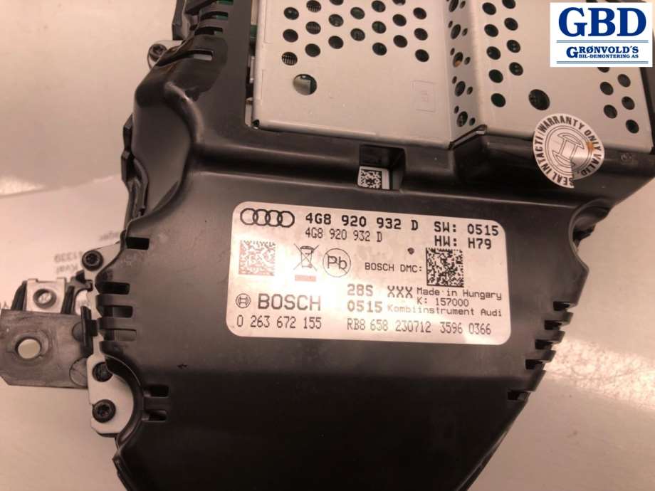 Audi A6, 2011-2014 (Type IV, Fase 1) (C7) (4G8 920 932 DX|4G8920932D)