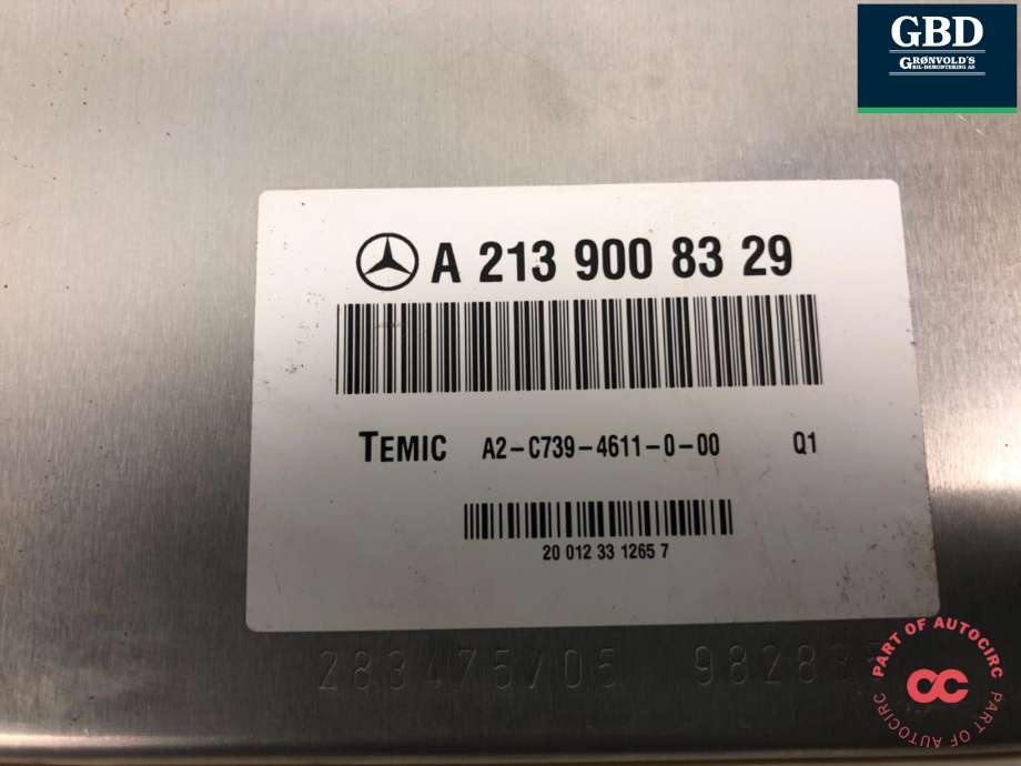 Styreenhet nivå/luftfjæring til Mercedes EQC 2019-->> (A 213 900 62 31|A 213 900 83 29|)