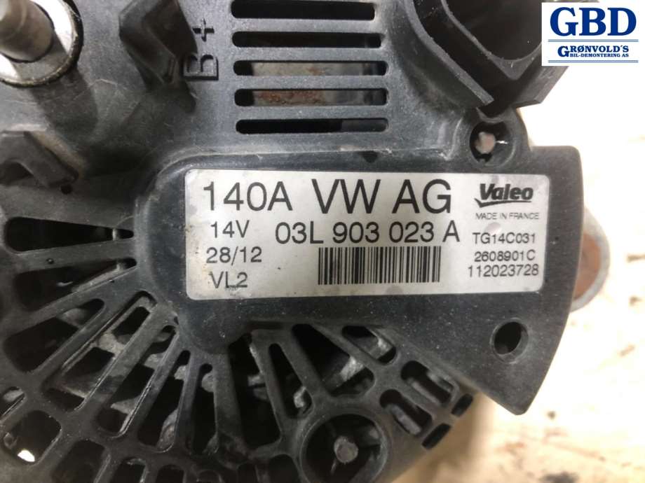 VW Tiguan, 2011-2016 (Type I, Fase 2) (VALEO|03L 903 023 AX|03L 903 023 A)