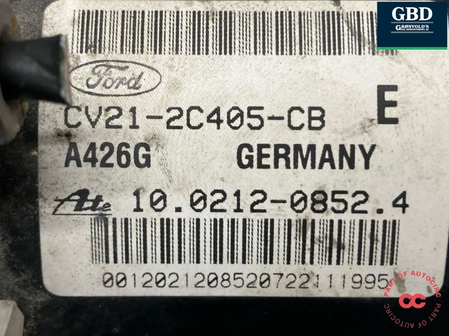 ABS sentral til Ford Fiesta 2008-2012 (Type VI, Fase 1) (1550294|8V51-2M110-BA|CV21-2C405-CB)