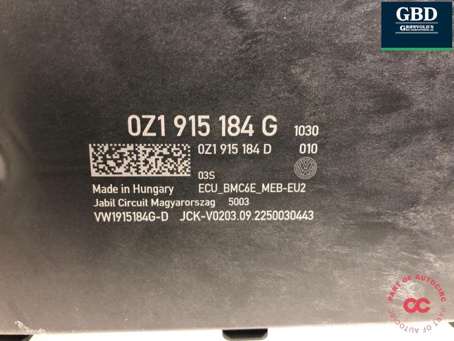 Škoda Enyaq, 2021- (0Z1 998 184 T|0Z1 915 184 G)