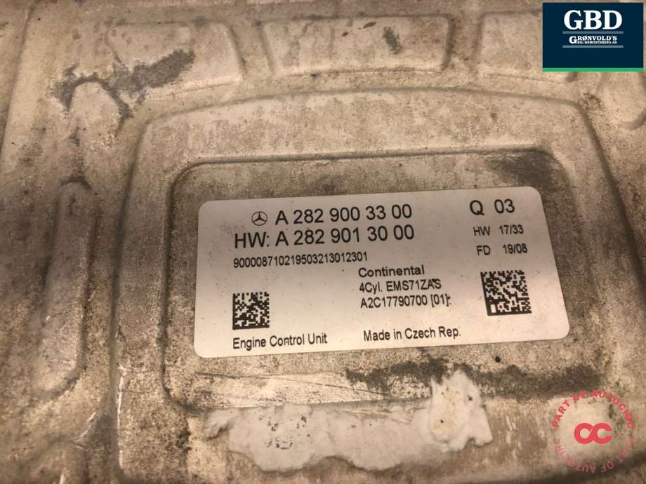Styreenhet motor til Mercedes CLA 2019-->> (C118) (C118) (A 282 900 33 00|A 282 900 33 00 80|)