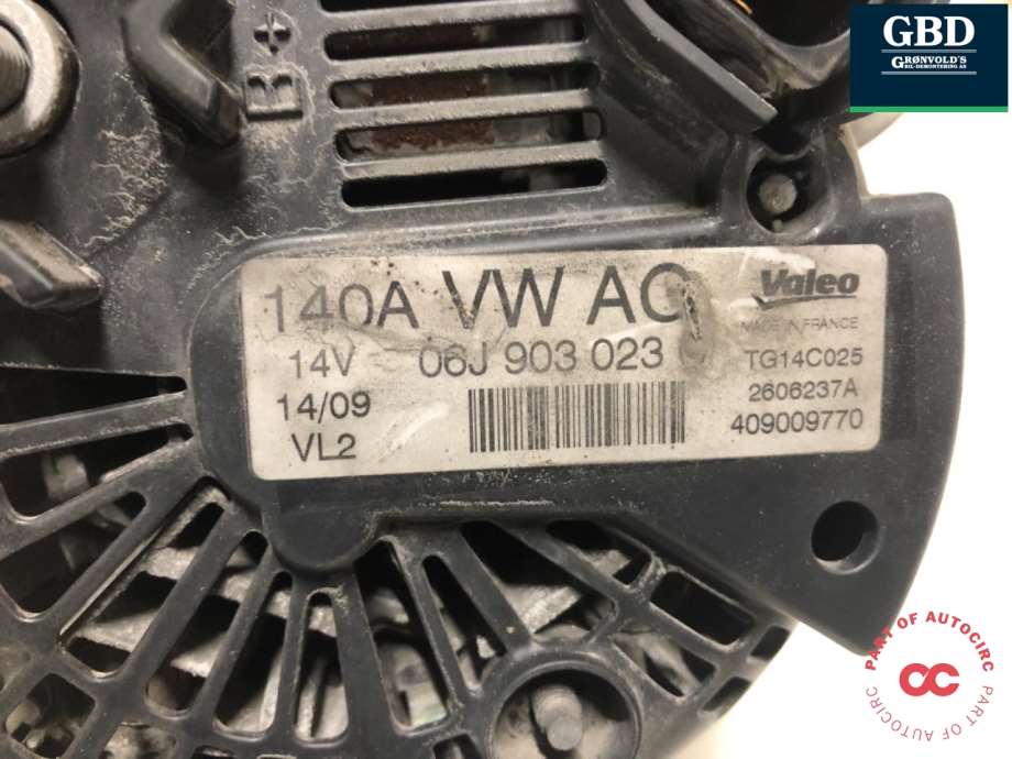 VW CC, 2008-2012 (Passat CC) (VALEO|06B 903 016 AB|06J 903 023 C)