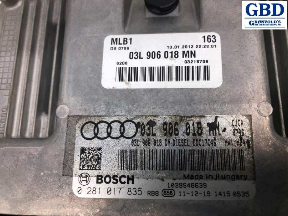 Audi Q5, 2008-2012 (Type I, Fase 1) (03L 906 018 MN)