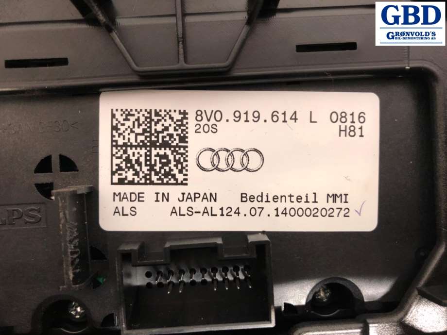 Audi S3, 2013-2020 (8V0 919 614 L)