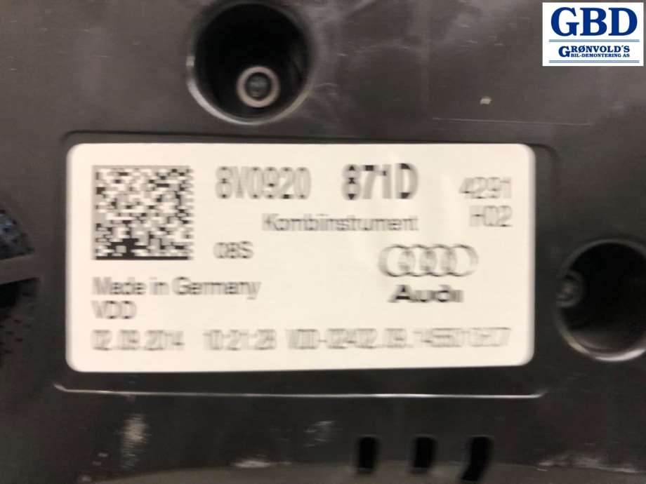 Audi S3, 2013-2020 (8V0 920 871 D|8V0 920 871 D )