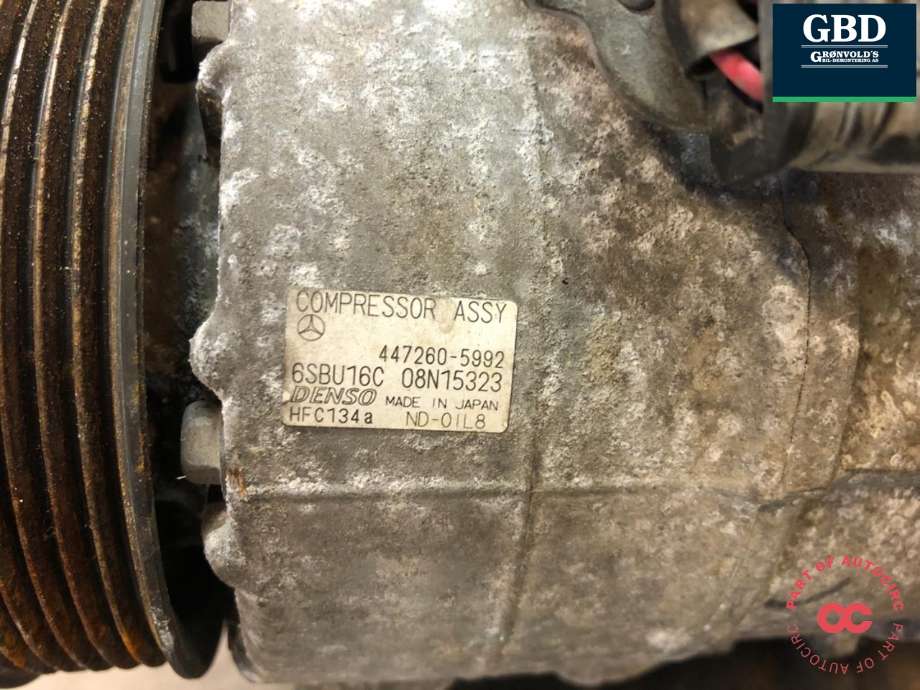 Aircondition kompressor til Mercedes C-Klasse 2011-2014 (Fase 2) (W204) (W204) (A 000 830 27 00|A 003 230 87 11|)