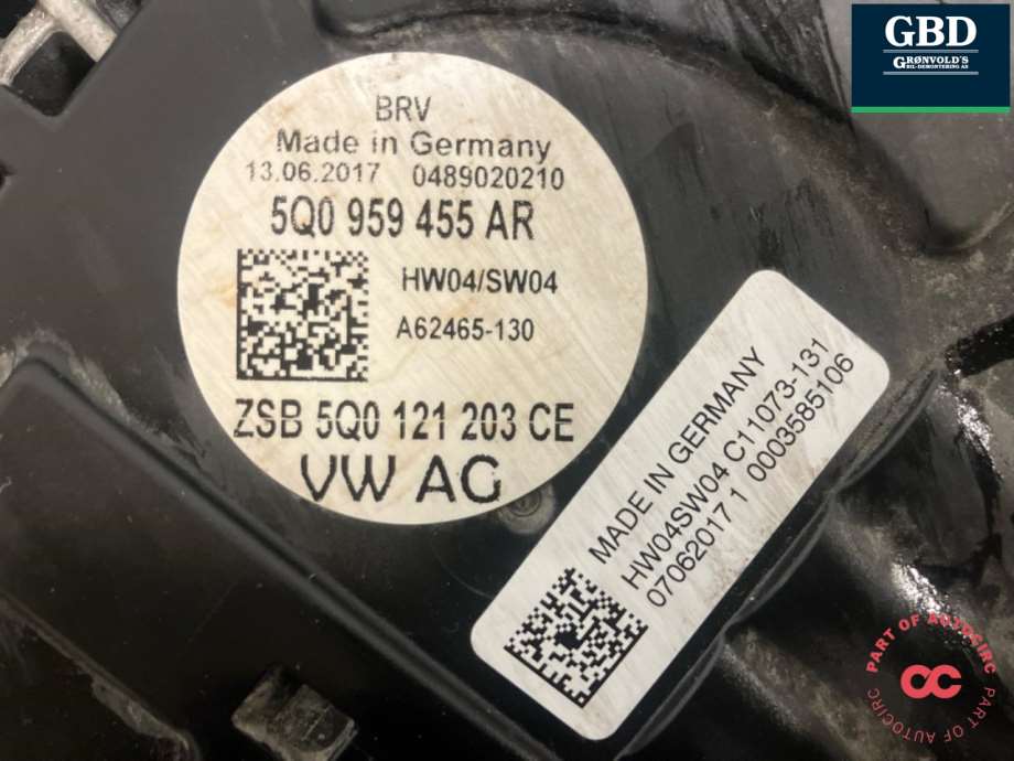 VW e-Golf, 2017-2020 (Fase 2) (5Q0 121 203 DE|5Q0 121 205 AQ)