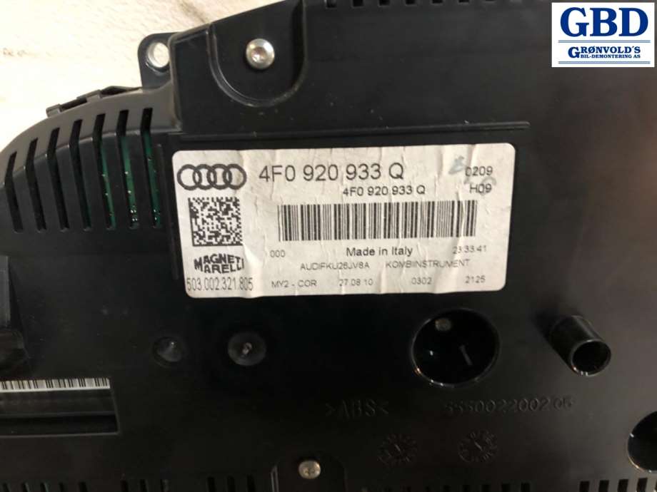 Audi A6, 2008-2011 (Type III, Fase 2) (C6) (4F0 920 933 P|4F0 920 933 PX)