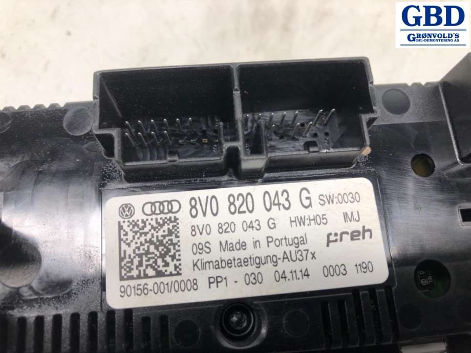 Audi A3, 2012-2016 (Type III, Fase 1) (8V0 820 043 G)