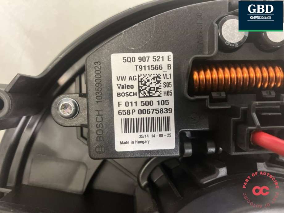 VW e-Golf, 2014-2017 (Fase 1) (5Q1 819 021 H|5Q1 819 021 E)