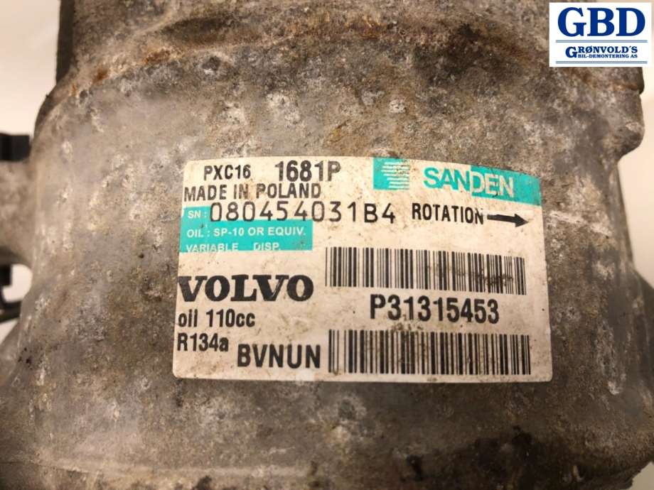 Volvo V70, 2007-2013 (Type III, Fase 1) (36001462|36011355)