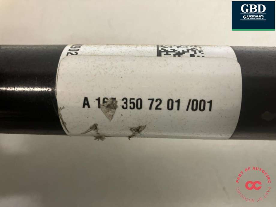 Drivaksel venstre bak, diesel/automat til Mercedes GLE 2019-->> (W167) (W167) (A 167 350 02 02|A 167 350 72 01|)
