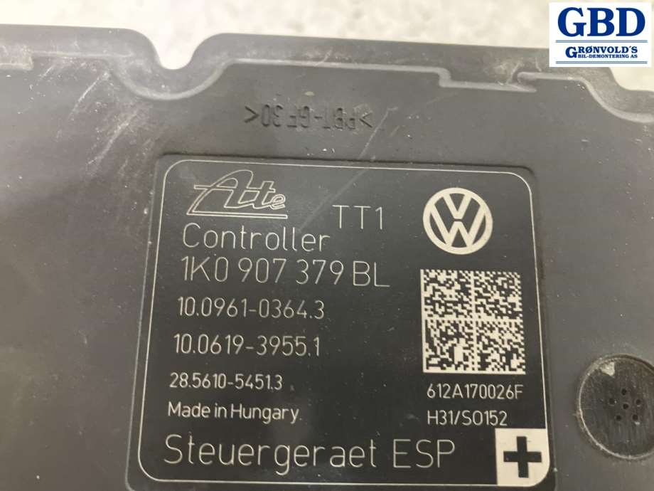 VW Golf, Plus/Cross, 2009-2013 (Fase 2) (1K0 614 517 DP|1K0907379BL)