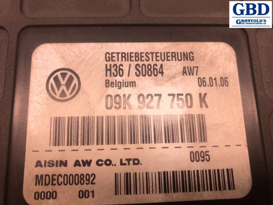 VW Transporter / Caravelle, 2003-2009 (T5, Fase 1) (09K 927 750 K|09K927750)