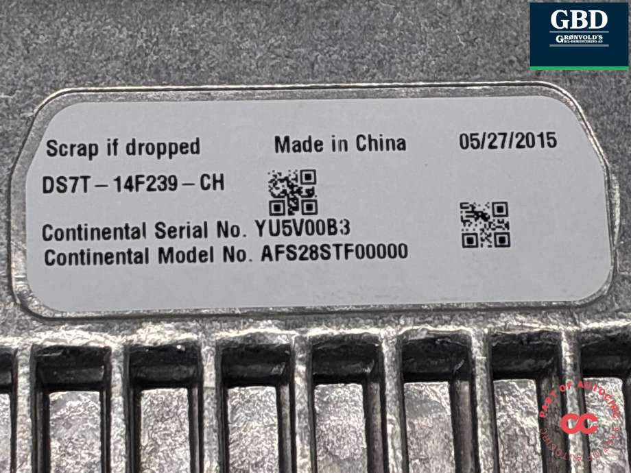 Bilstereo navigasjon skjerm til Ford Mondeo 2014-2019 (Type V, Fase 1)  (5228869|CJ5T-18B955-FC|DS7T-18B955-FB)