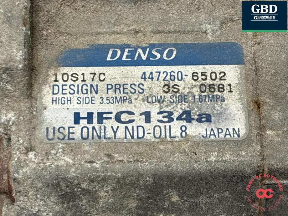 Aircondition kompressor til Mitsubishi Pajero 2007-2016 (Type IV, Fase 1)  (7813A085||7813A186)
