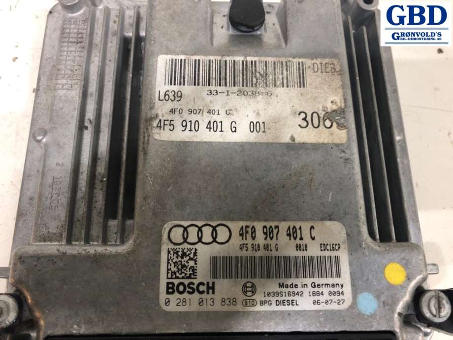 Audi A6, Allroad, 2006-2008 (Type II, Fase 1) (C6) (4F5 910 401 GX|4F0907401C|0281013838)