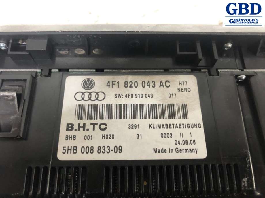 Audi A6, Allroad, 2006-2008 (Type II, Fase 1) (C6) (4F1 820 043 AG|4F1820043AC|5HB008833-09)