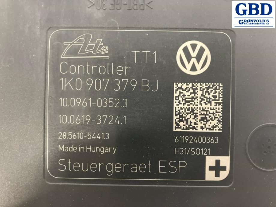 VW Touran, 2010-2015 (Type I, Fase 3) (1K0 614 517 DE|1K0 907 379 BJ)