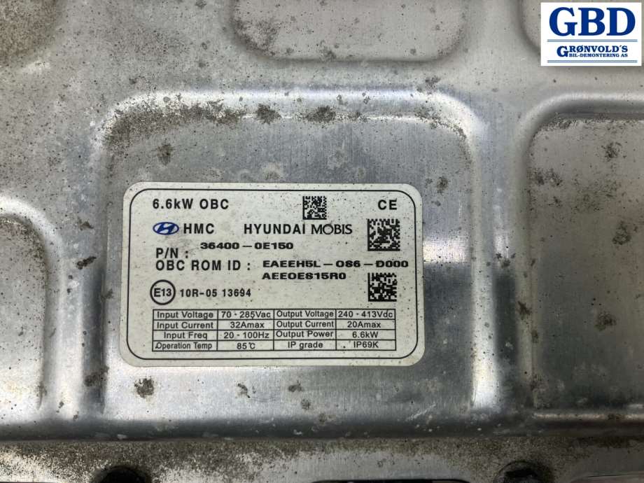 Hyundai Ioniq Electric, 2016-2019 (Fase 1) (36400 0E150)