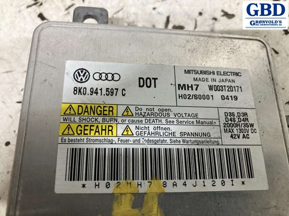 Audi Q5, 2008-2012 (Type I, Fase 1) (8K0 941 597 E|8K0941597C)