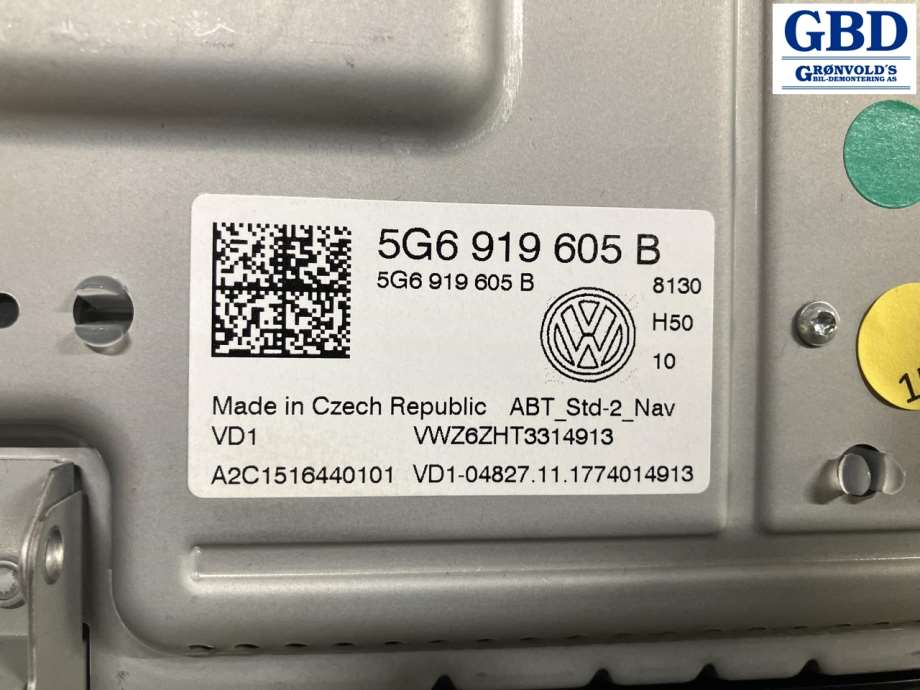 VW Golf VII, 2017-2020 (Fase 2) (5NN 919 605 B)