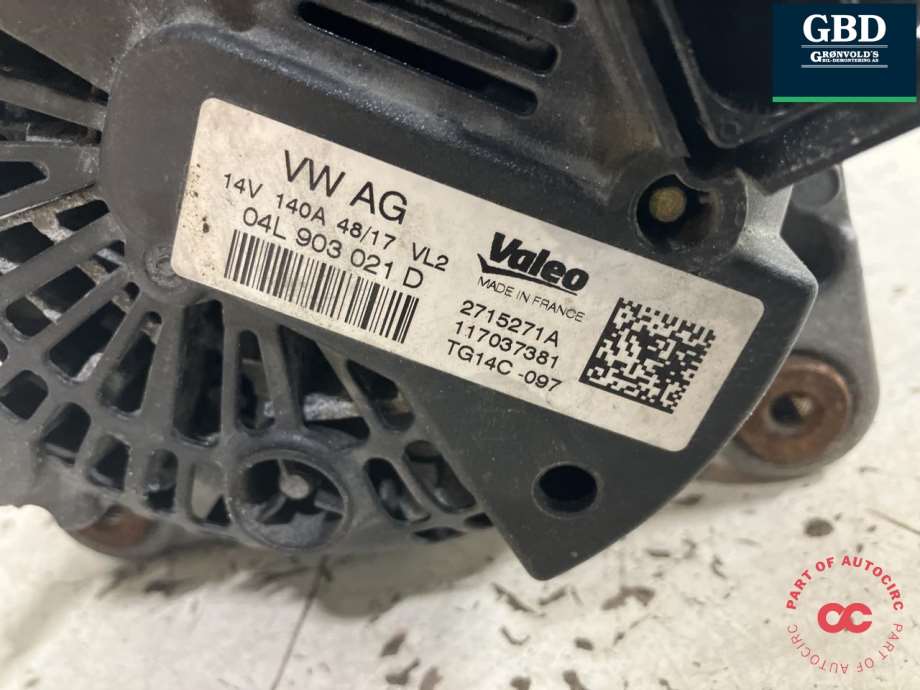 VW Golf VII, 2017-2020 (Fase 2) (04L 903 021 G|04L 903 024 T)