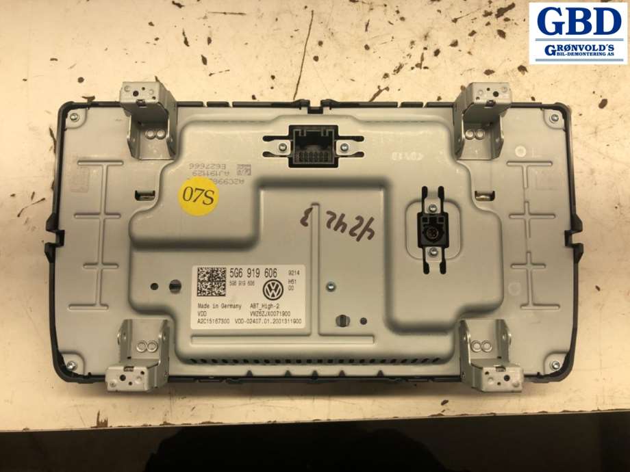 VW e-Golf, 2017-2020 (Fase 2) (5G6 919 606)