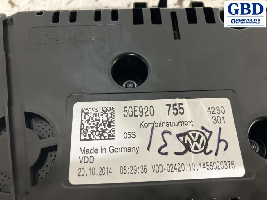 VW e-Golf, 2014-2017 (Fase 1) (5GE 920 755)