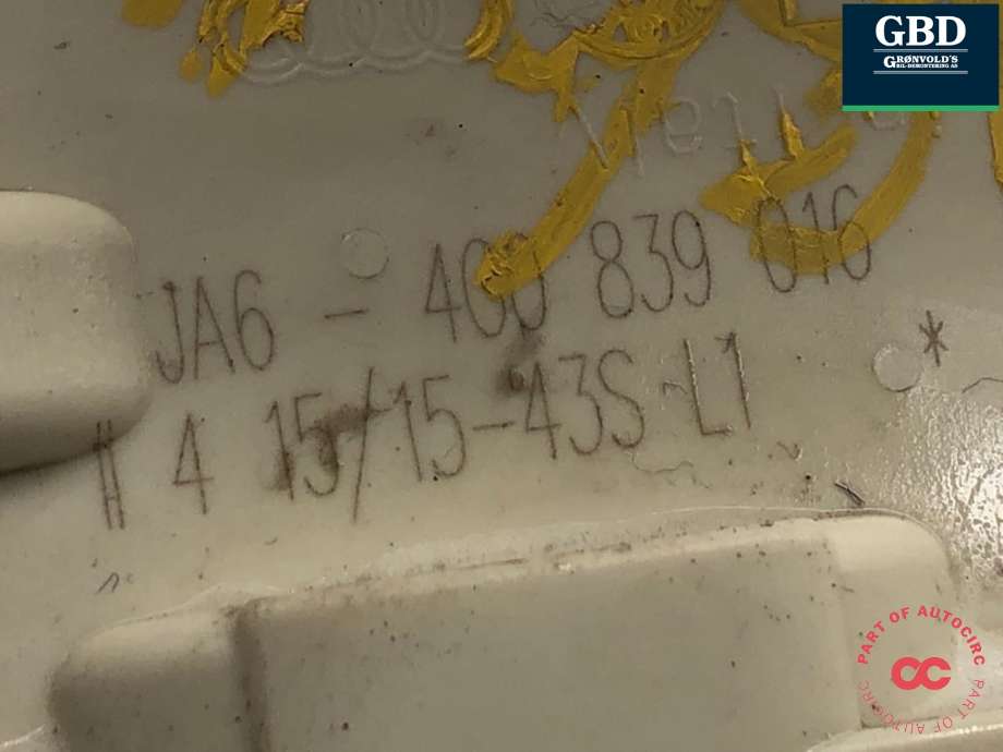 Låsekasse høyre bak til Audi RS6 2013-2018 (4G0 839 016|)