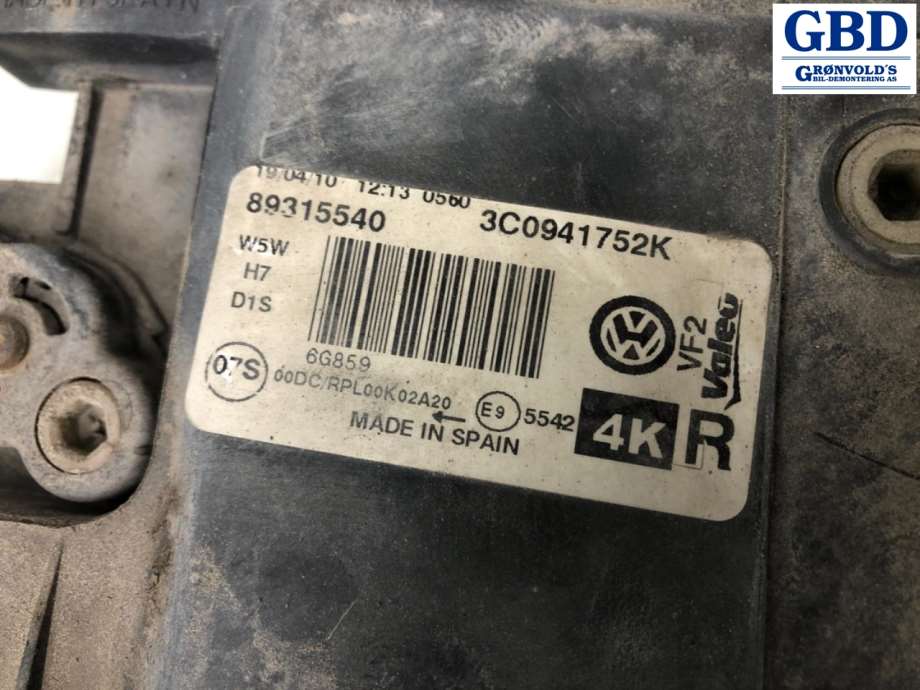 VW Passat, 2005-2010 (B6) (3C0 941 754 K)