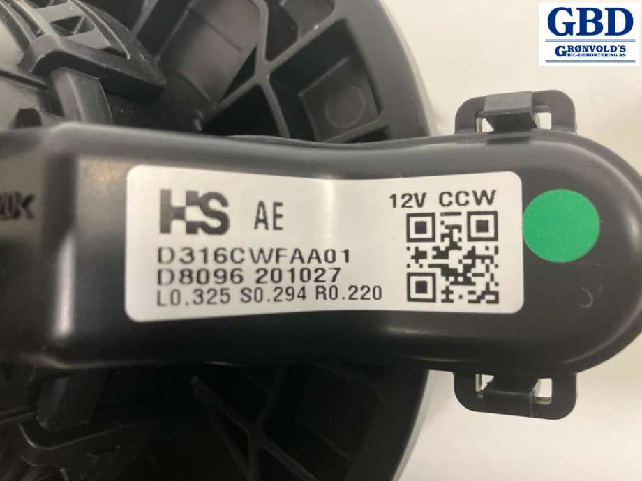 Kia Niro, 2016-2021 (97113G2000|D316CWFAA01|D8096 201027)