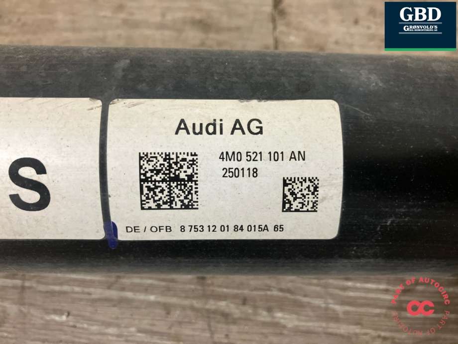 Mellomaksel til Audi Q7 2015-->> (Type II) (4M0 521 101 CQ|4M0 521 101 AH|4M0 521 101 AN)