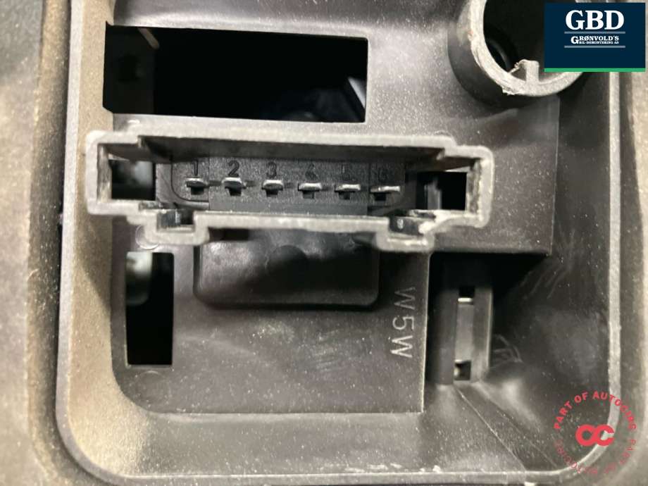 Baklykt venstre til VW Polo 2009-2014 (Type V, Fase 1) (6R0 945 095 AH|)