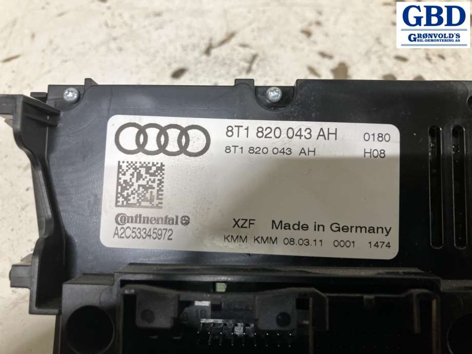 Audi A4, 2007-2014 (Type IV) (B8) (8T1 820 043 AH)