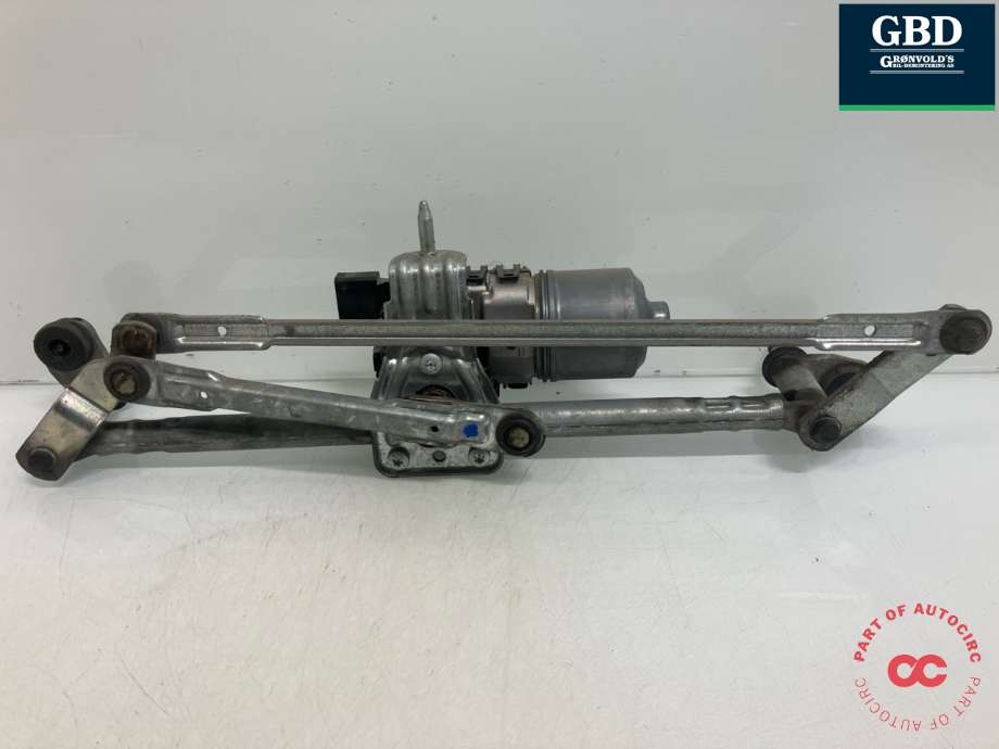 Viskermotor frontrute komplett m/overføring til VW Polo 2009-2014 (Type V, Fase 1)  (6R1 955 023 C|6R1 955 023 B| 6R1 955 119 A|3 397 021 278| 0 390 241 566)