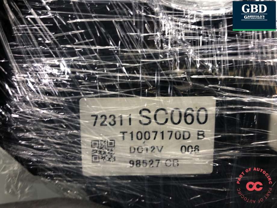Varmeapparat betjening til Subaru Forester 2008-2013 (Type III) (72311SC060|)