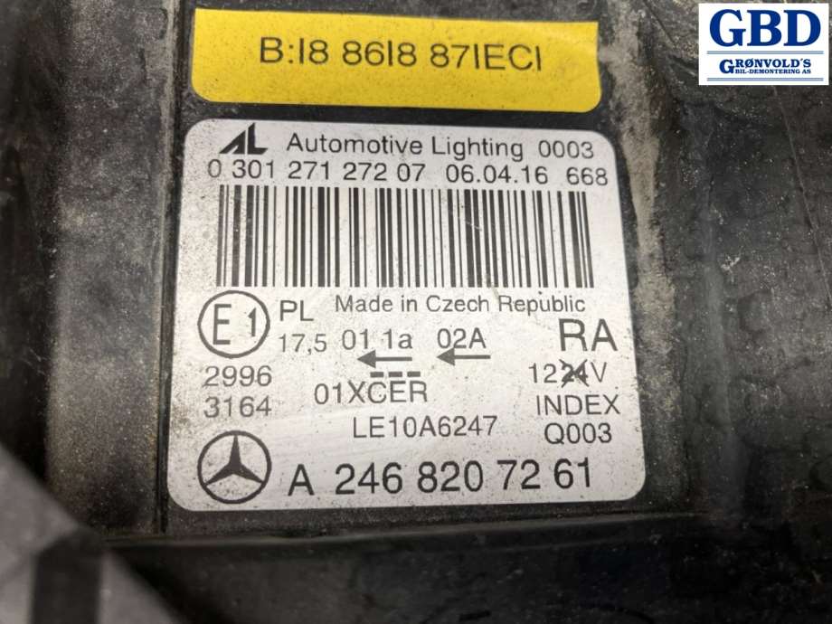 Mercedes B-Klasse, electric drive, 2014-2018 (W242) (A 246 820 02 39)