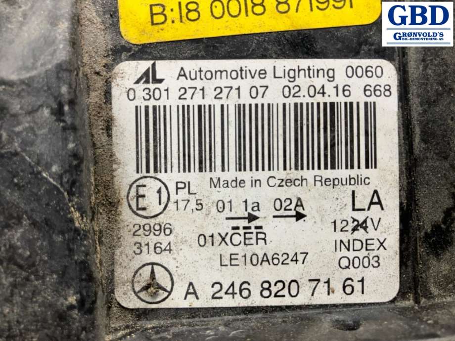 Mercedes B-Klasse, electric drive, 2014-2018 (W242) (A 246 820 01 39)