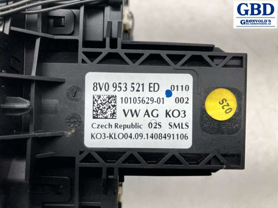 Audi S3, 2013-2020 (8V0 953 502 AD|8V0 953 521 ED|10105629-01)