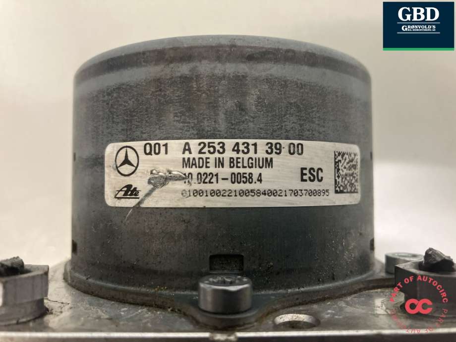 ABS sentral til Mercedes GLC 2015-2022 (X253) (X253) (A 253 431 38 00|A 253 431 39 00|A 253 901 16 00)