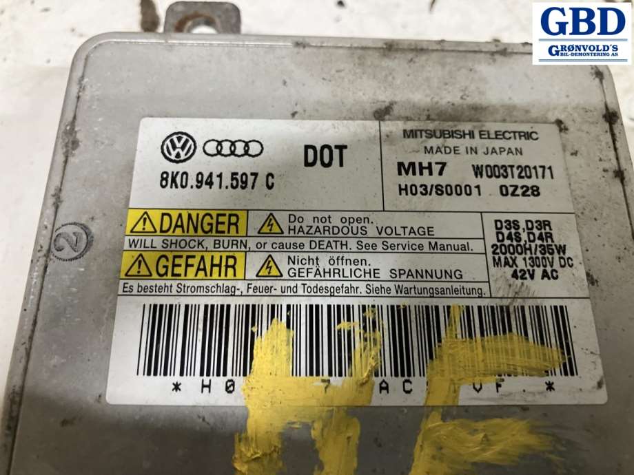 Audi A4, 2007-2014 (Type IV) (B8) (8K0941597C)